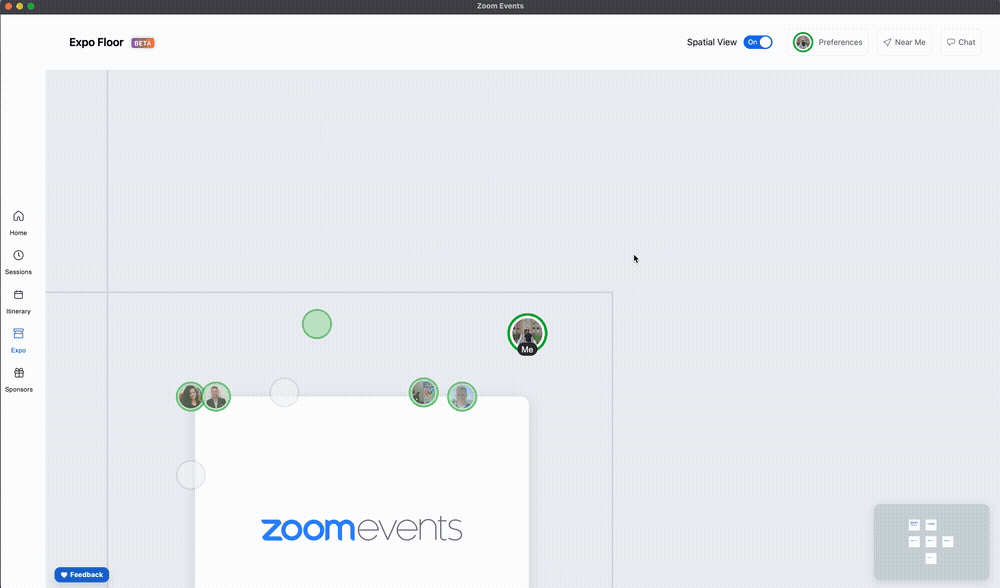 Zoom Intros Virtual Conference-Floor Experience