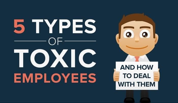 5 Types of Toxic Employees and How to Deal with Them [Infographic]