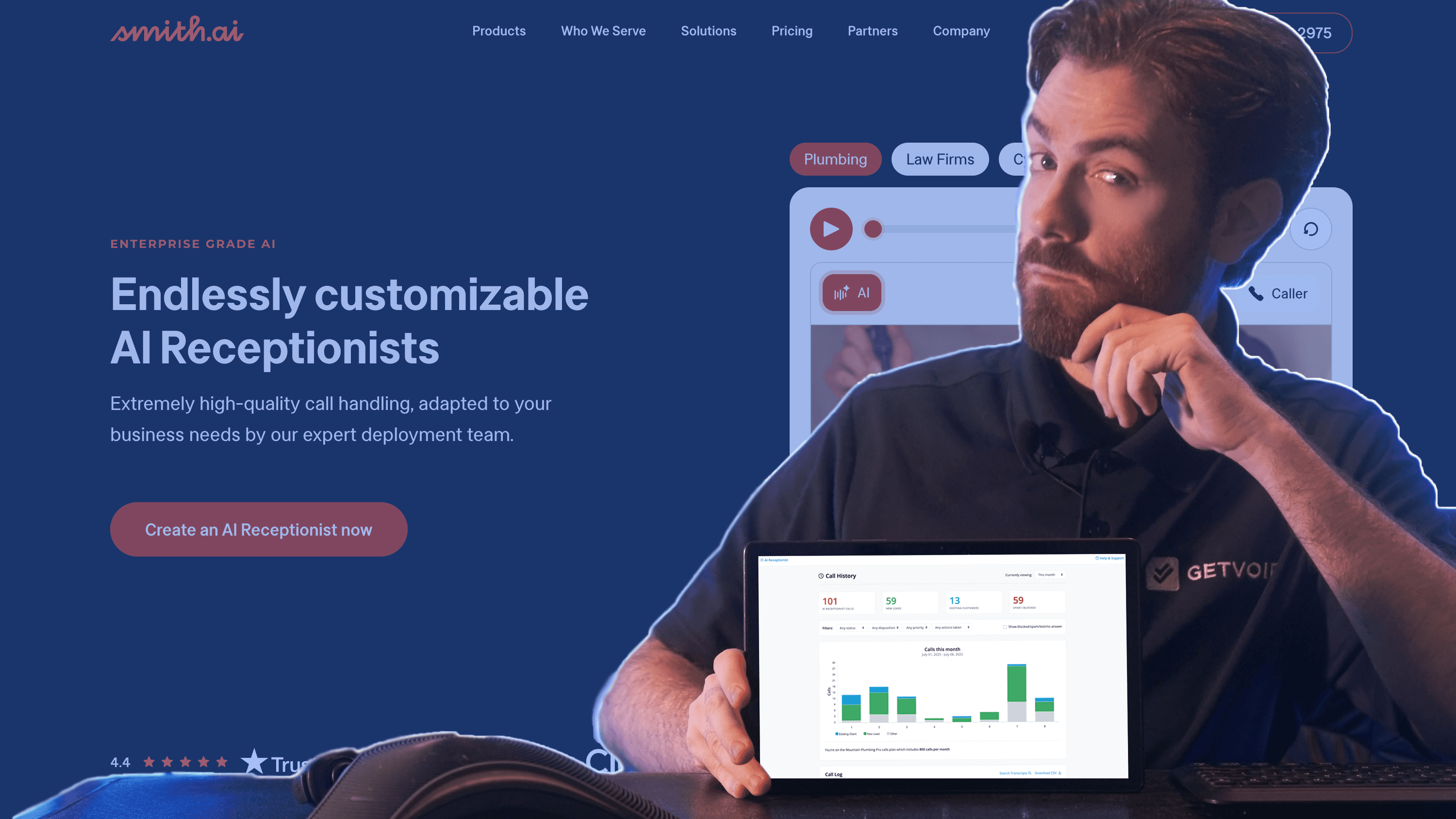Smith.ai AI Receptionist Review: Pricing, Features & UX