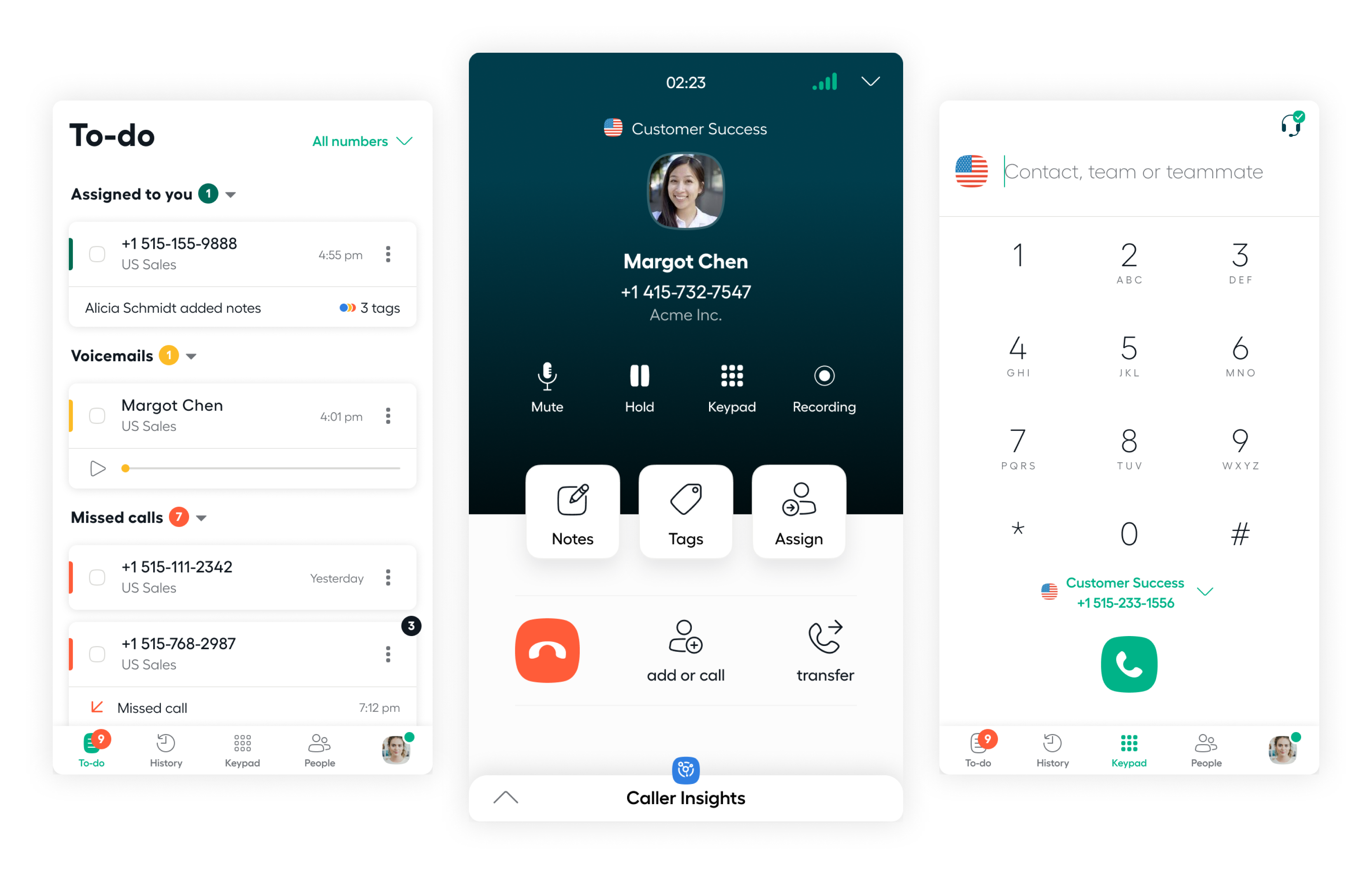 2022 Aircall new interface