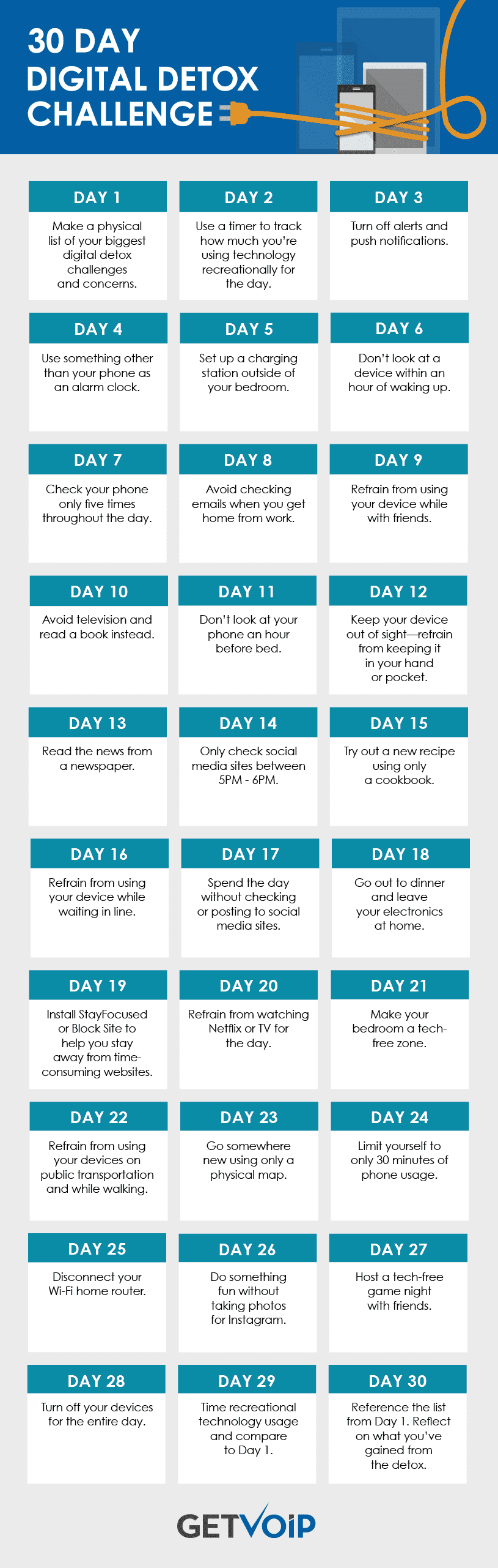 30 Day Digital Detox Challenge