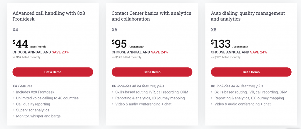 8x8 XCaaS Pricing GetVoIP News