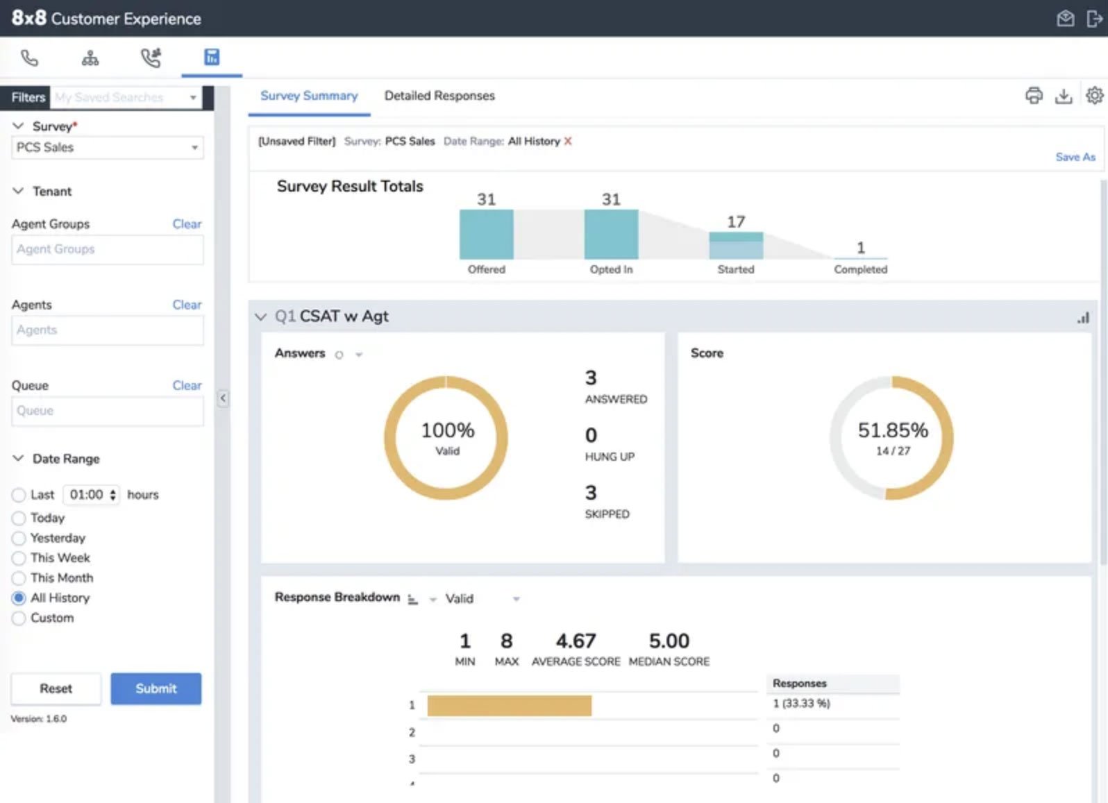 8x8 customer surveys