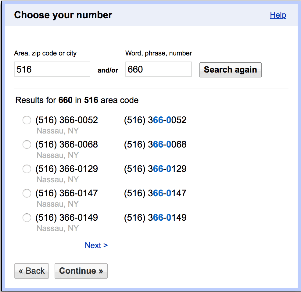 landline number to google voice