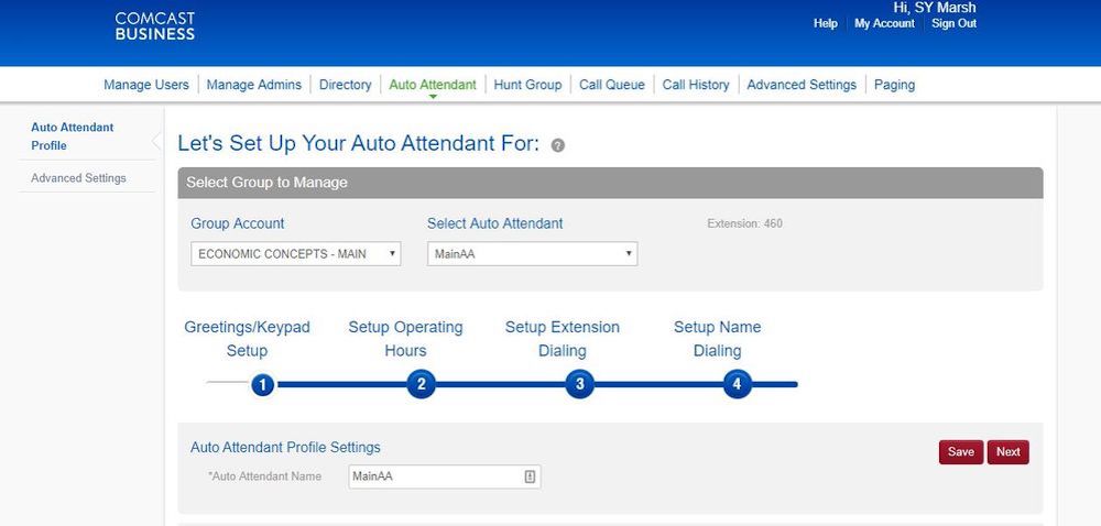 Auto -Auto Comcast VoiceEdge