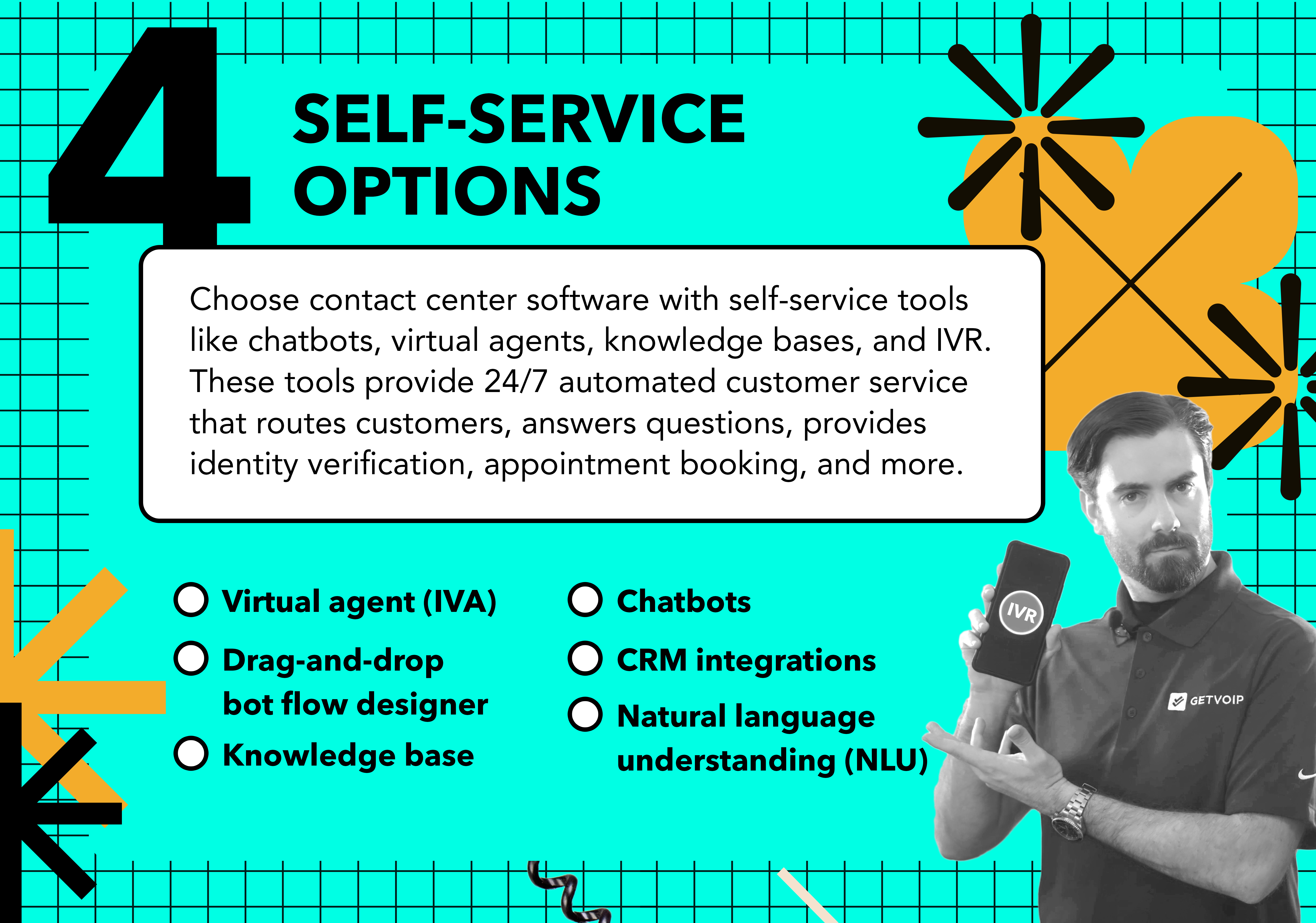 Contact center software requirements checklist - self-service options