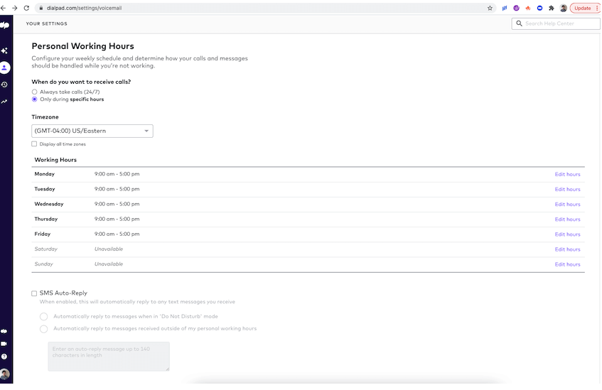 Dialpad ring groups