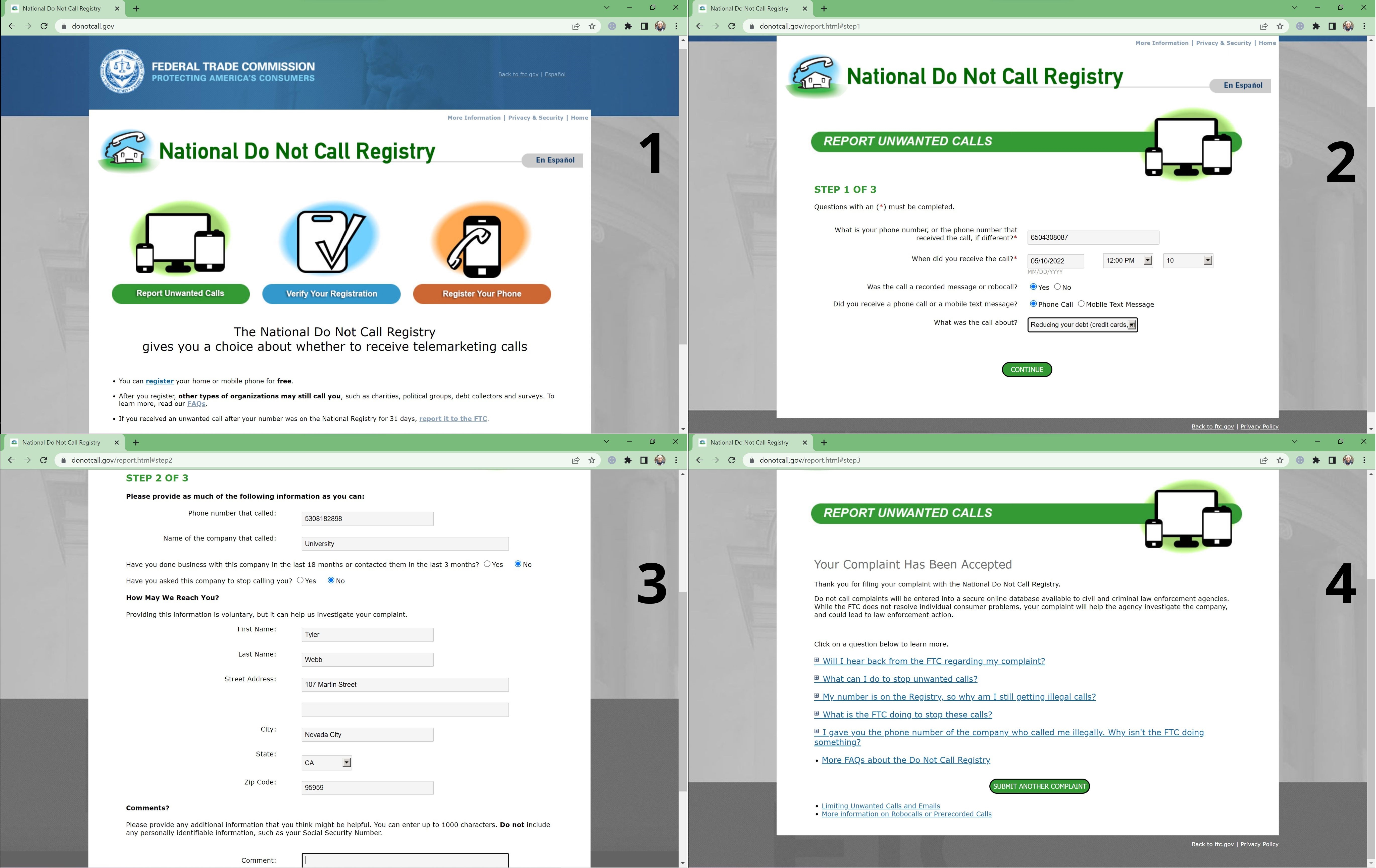 Do Not Call Registry 1.2.3.4
