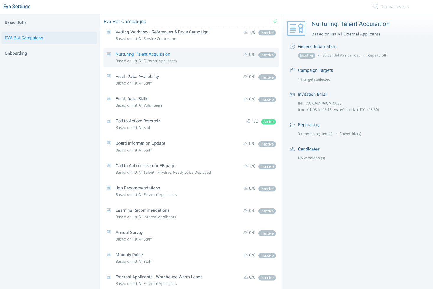 EVA IVA Automated Campaigns