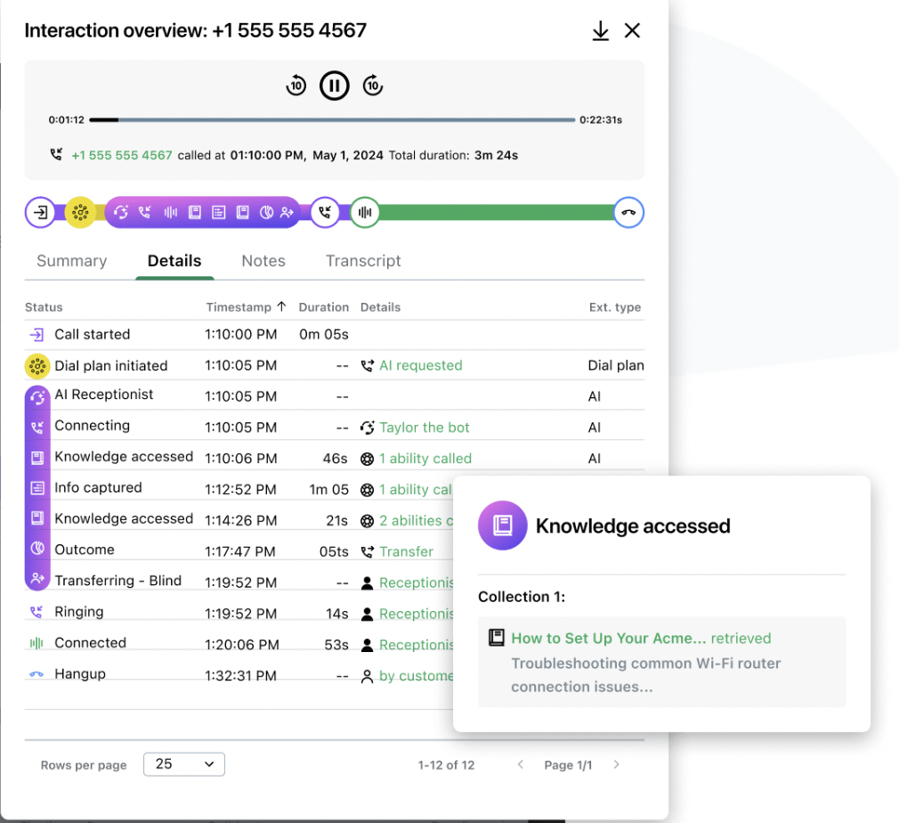 GoTo Connect AI Receptionist