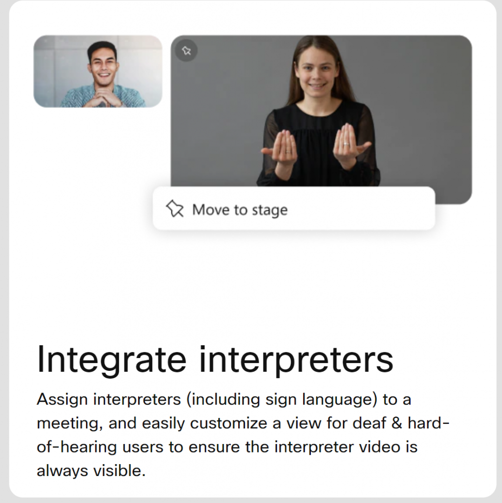 Integrate Interperters Webex