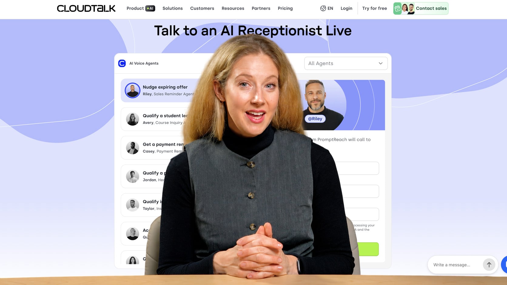 Katherine reviews CloudTalk