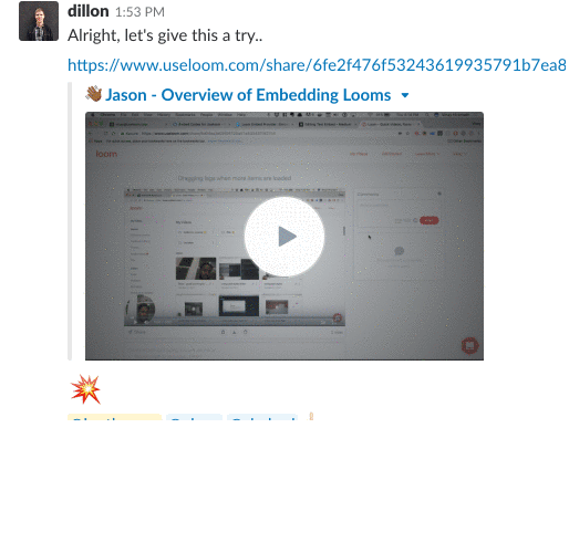 Loom Slack Integration