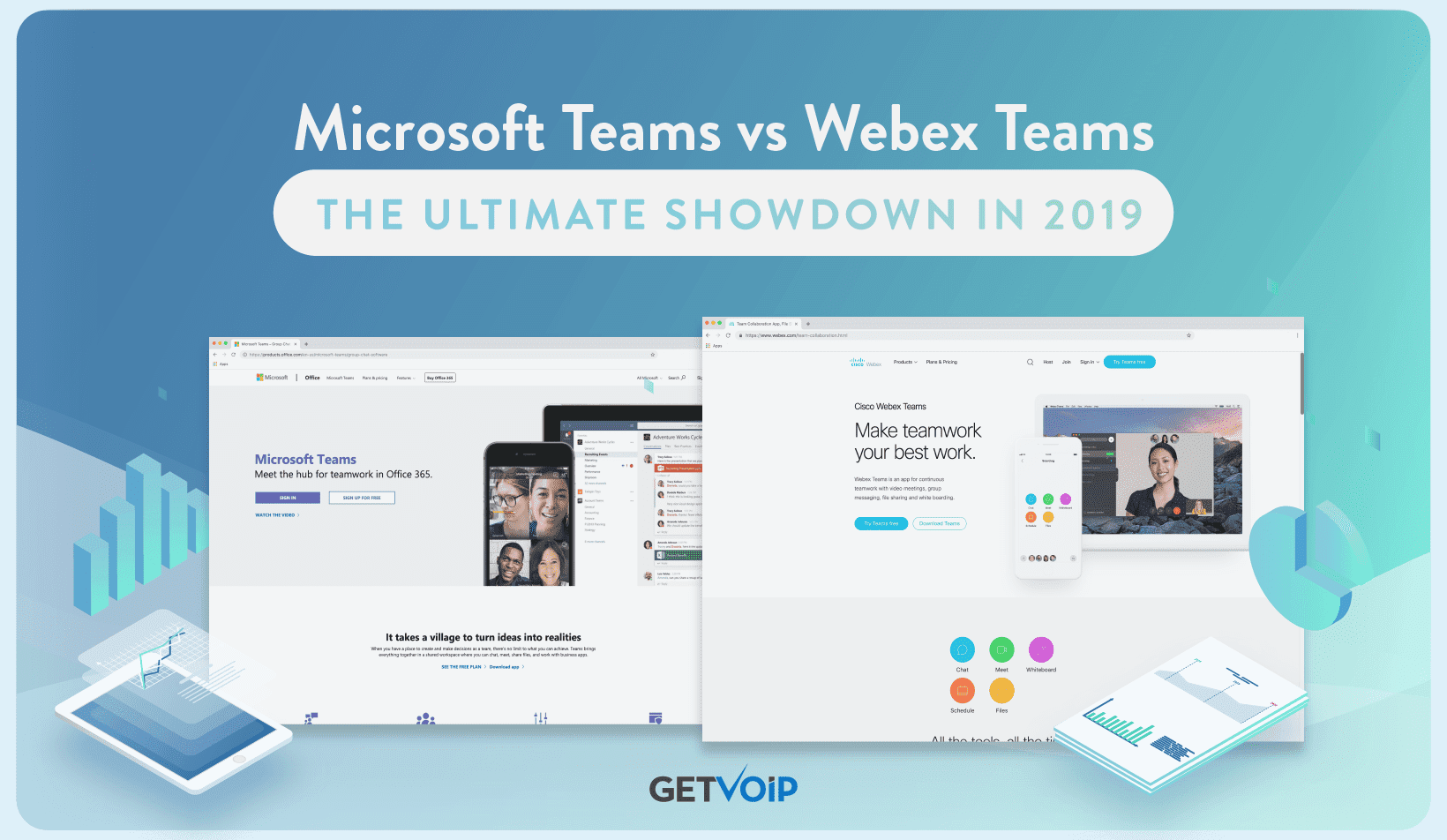 Microsoft teams and cisco webex