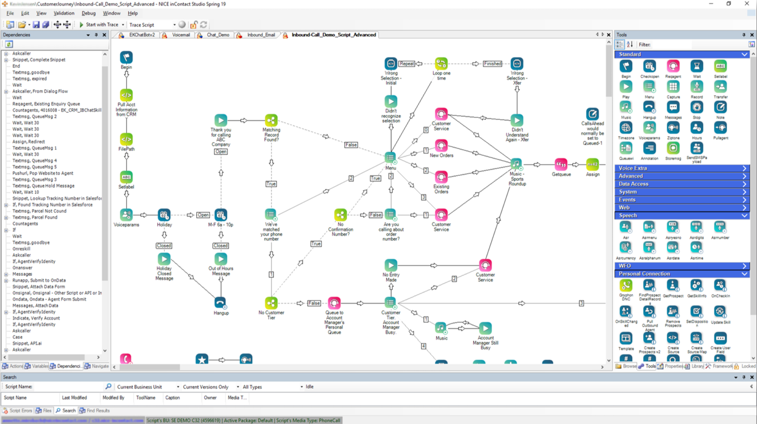 NICE CXone Call Flow Designer