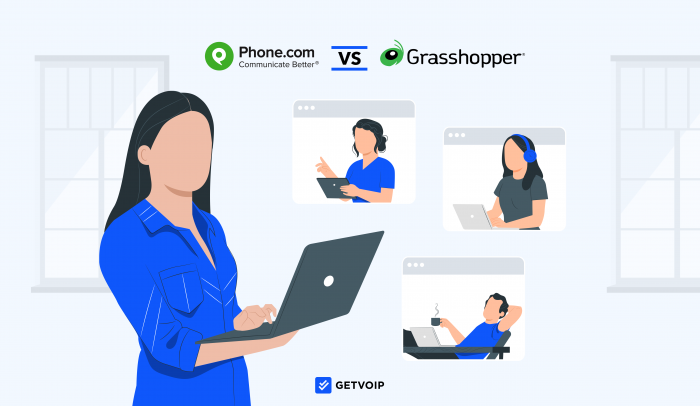 Phone.com vs Grasshopper: Head-to-Head Comparison by GetVoIP