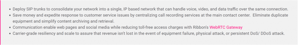 Ribbon Communications GetVoIP News Contact Center Benefits