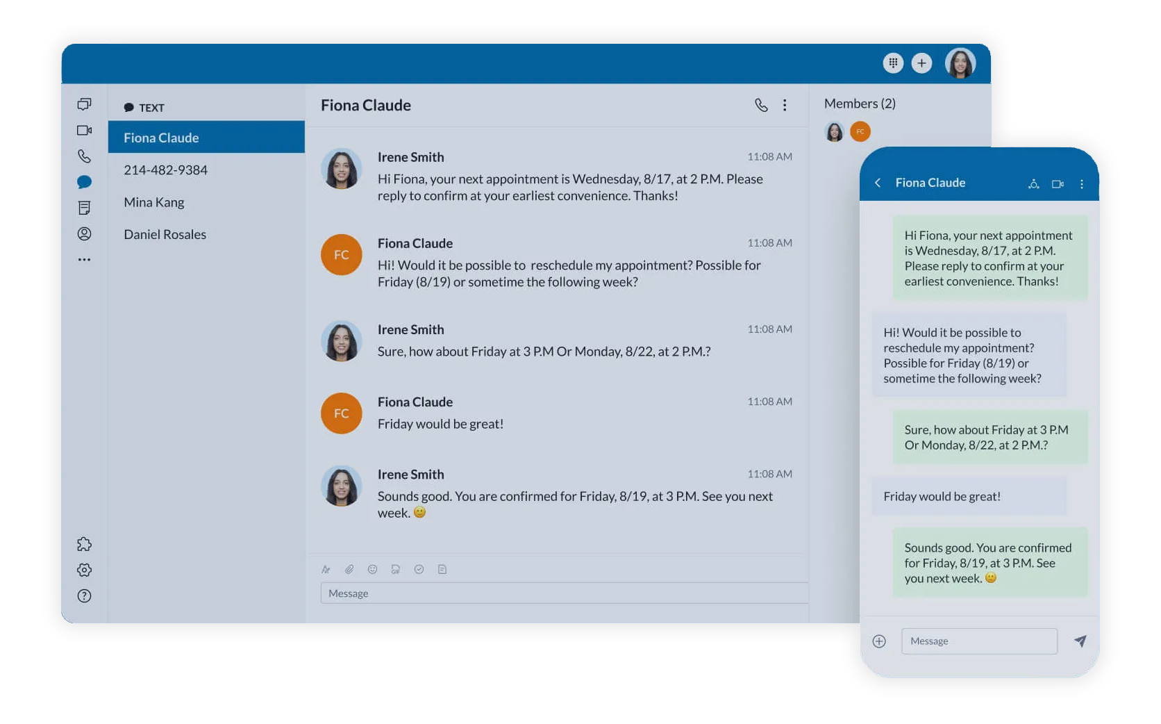 RingCentral Business Text Messaging