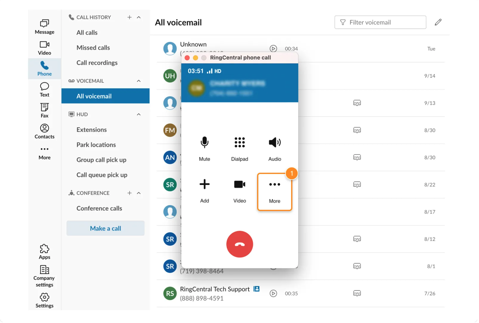 RingCentral Embedded App for Microsoft Teams