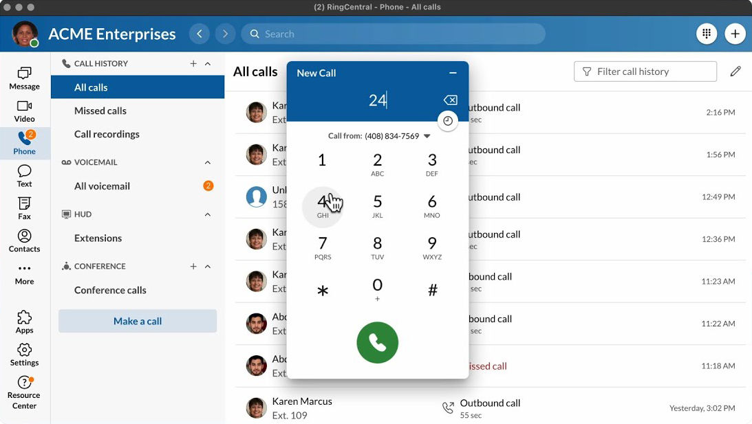 RingCentral Calling