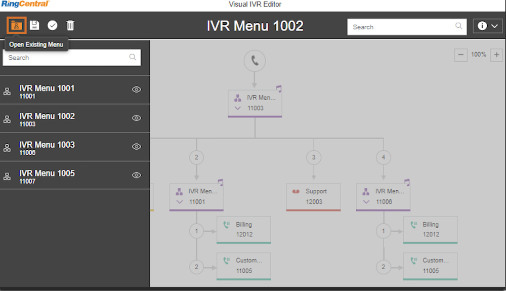 RingCentral IVR