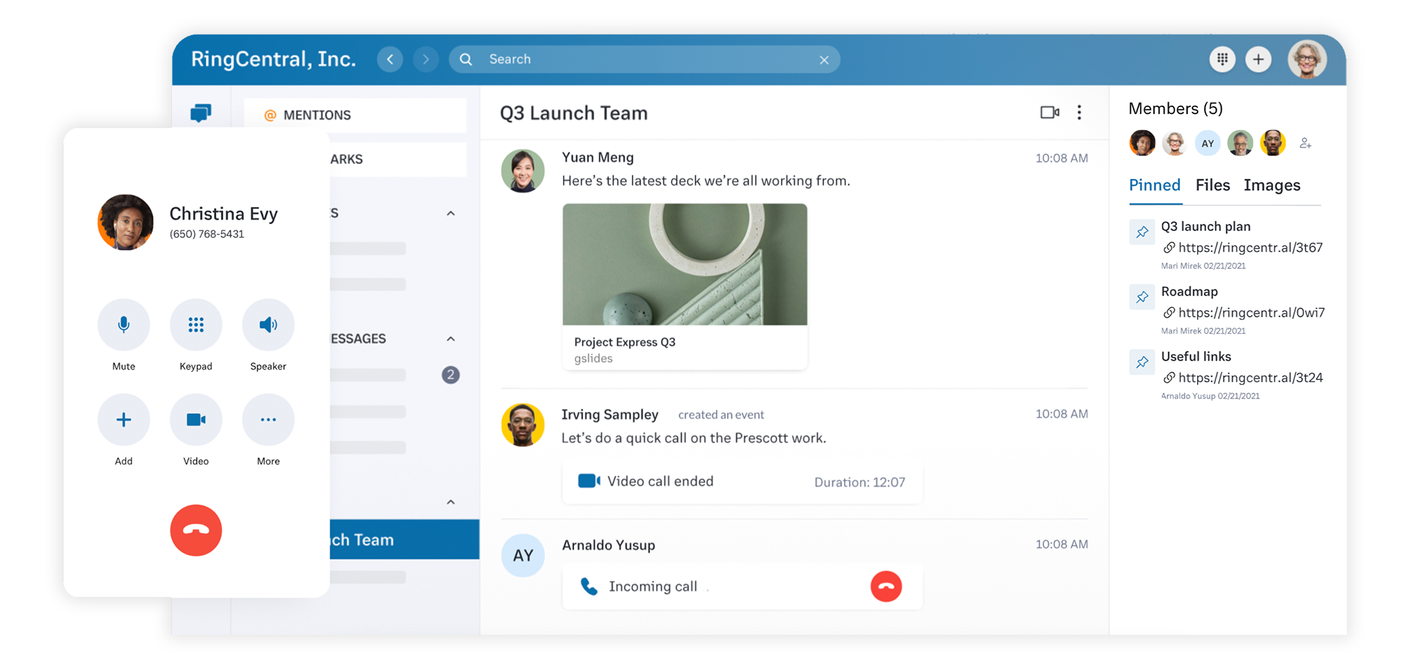 RingCentral Embedded App for Microsoft Teams