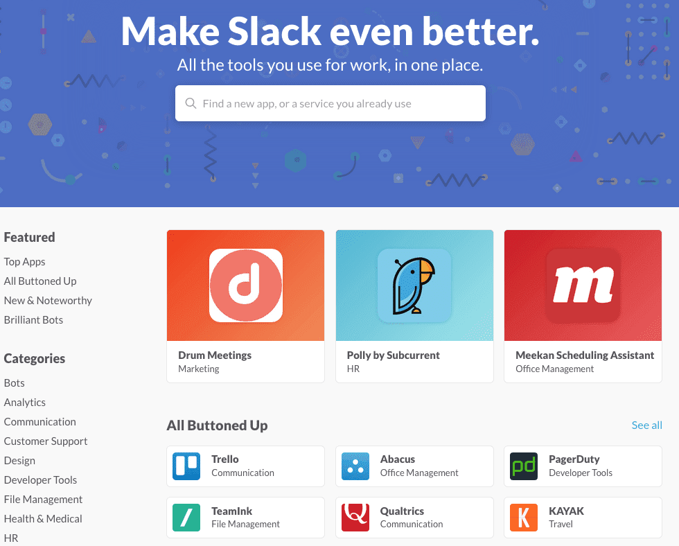 Slack-Appdirectory