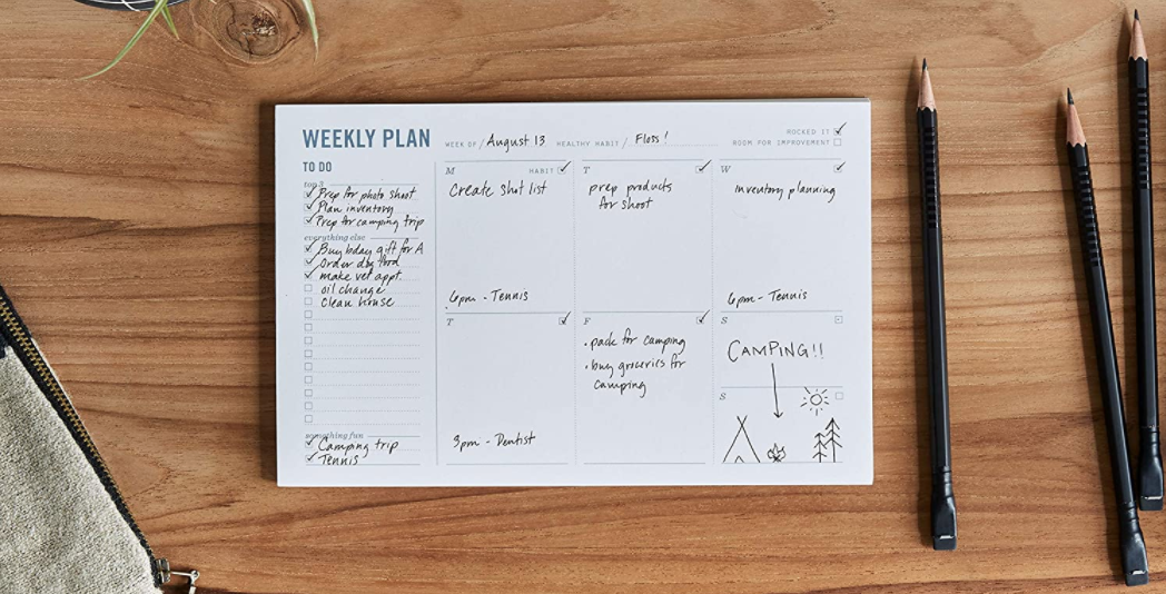 Weekly Planner Notepad