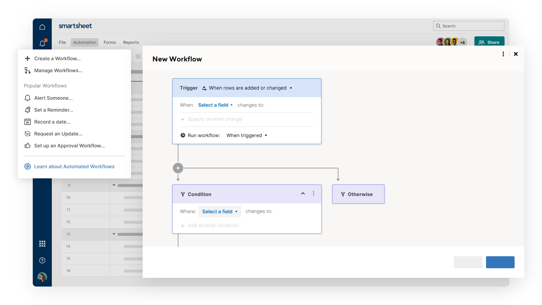 Smartsheet Automations