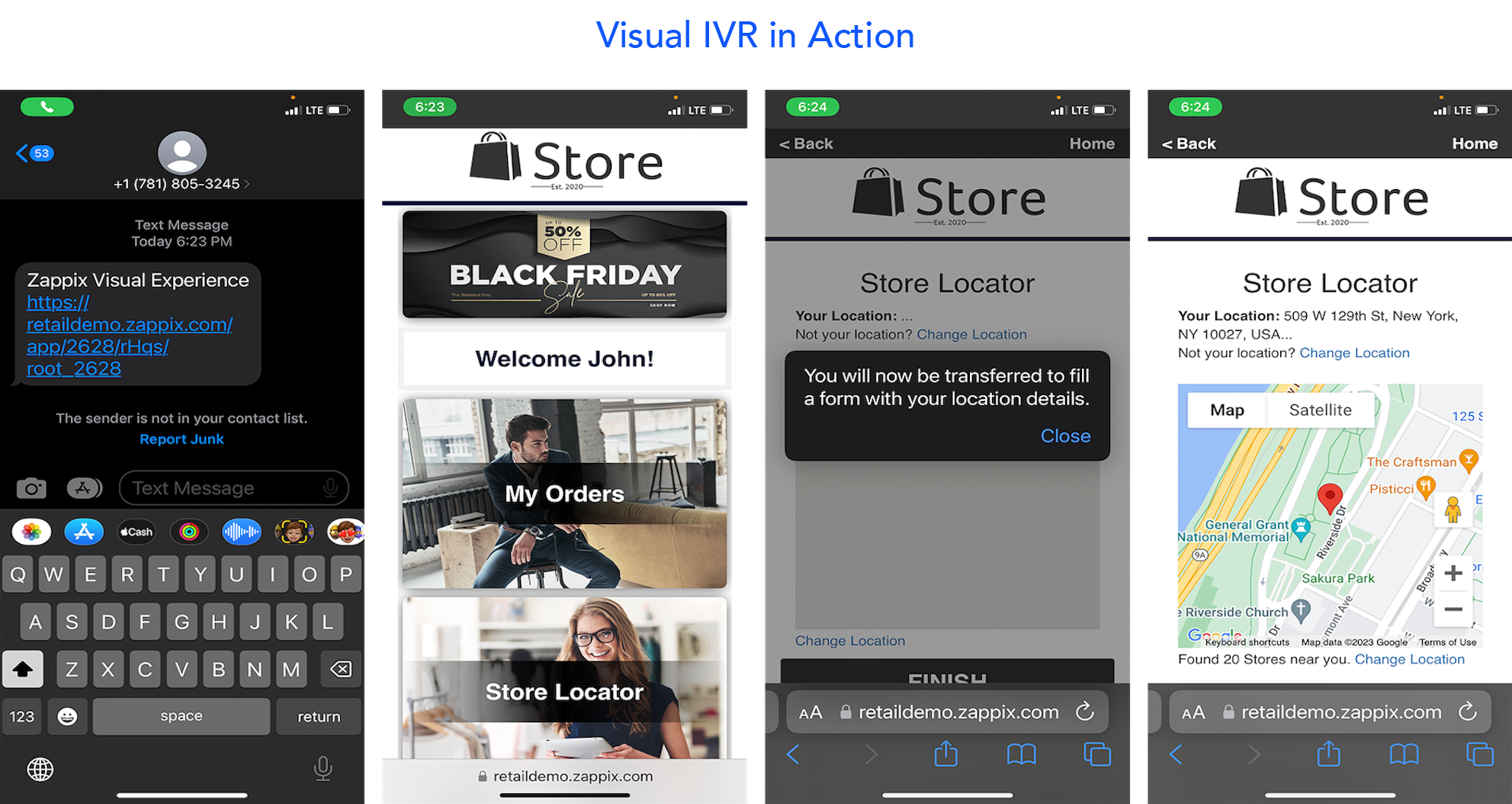 Visual IVR in Action