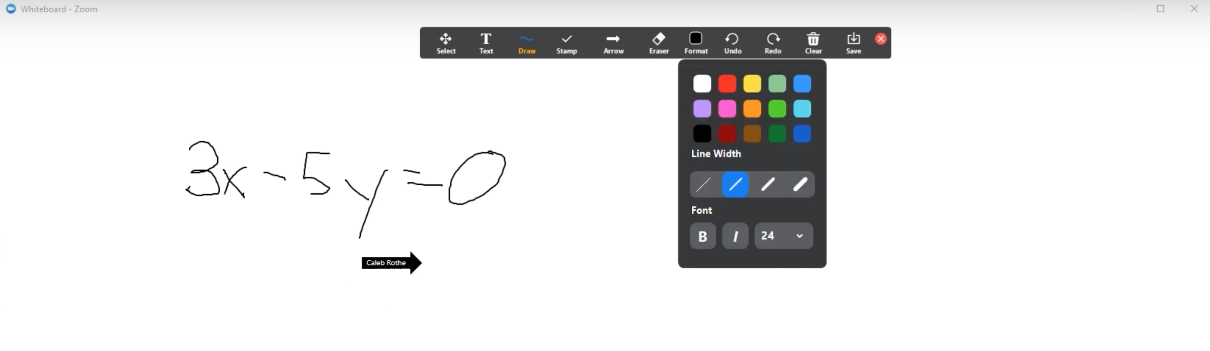 Zoom Drawing Tool