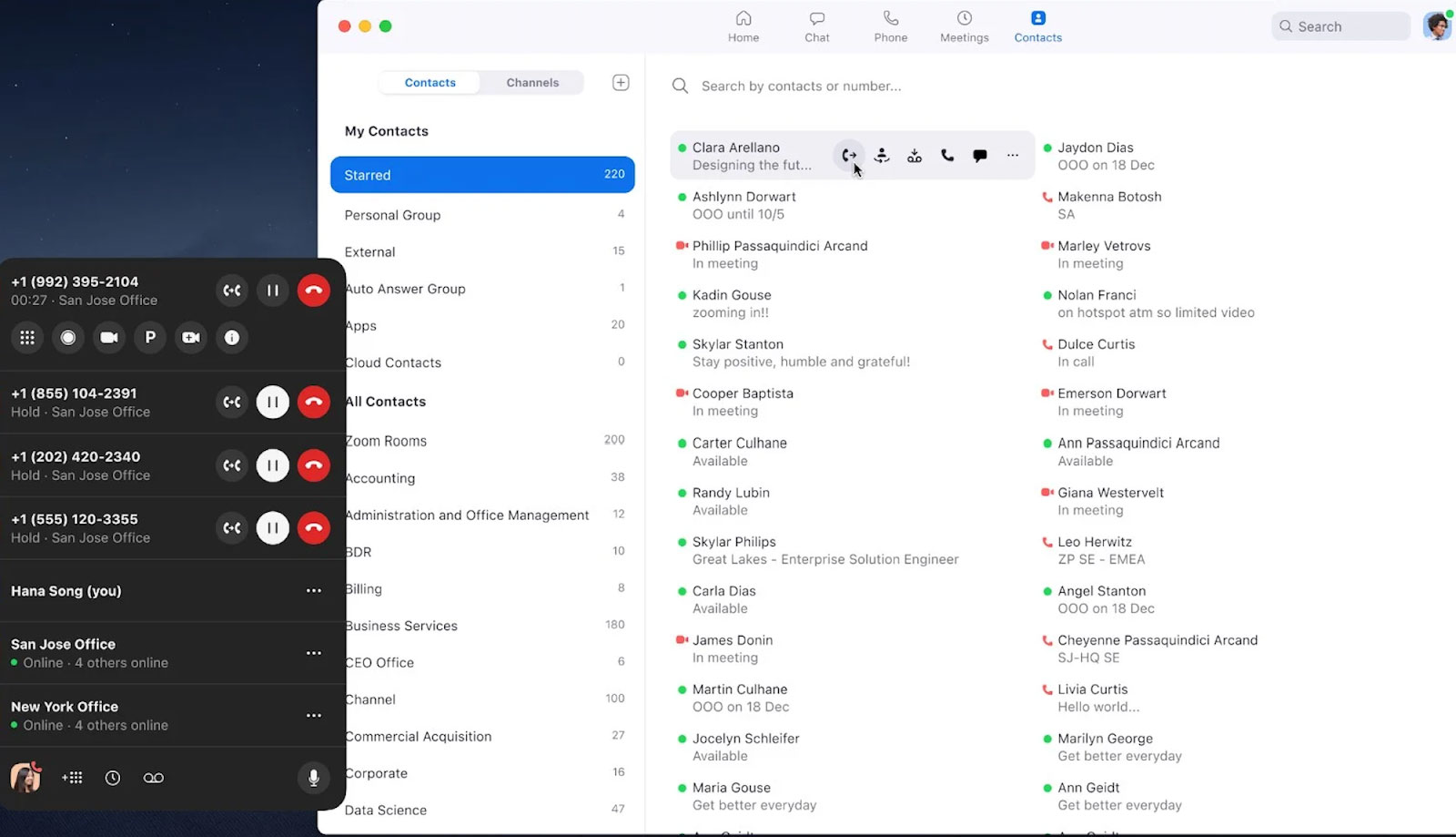 Zoom Phone key features