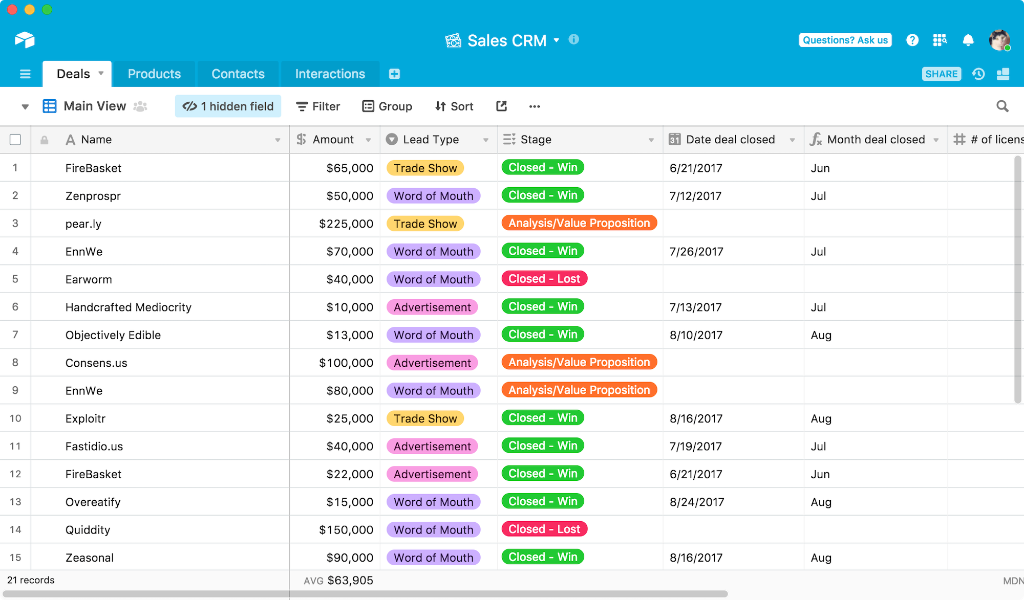 airtable interface