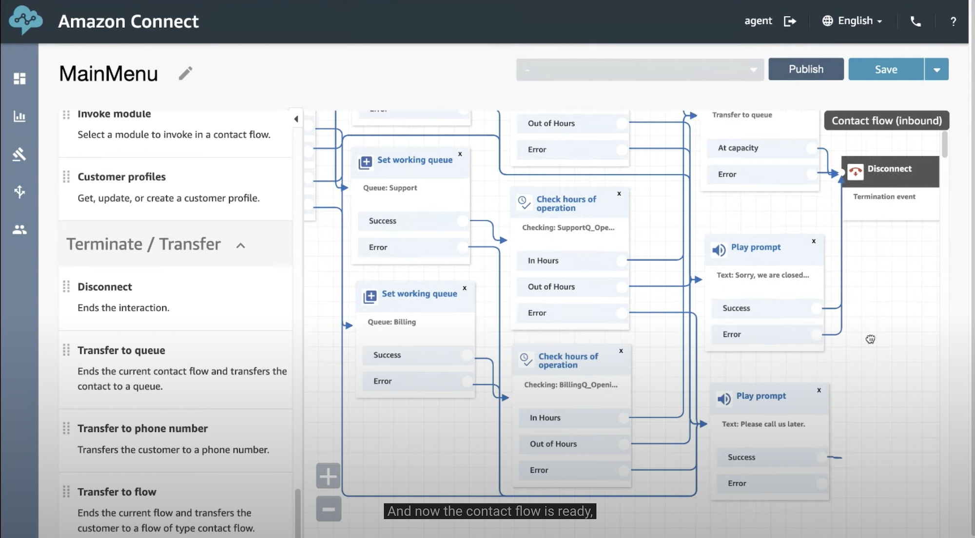 amazon connect call flow