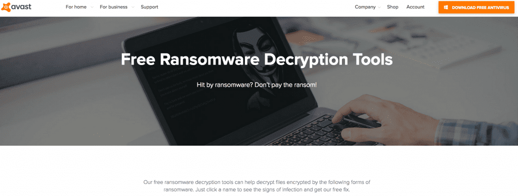 Avast Ransomware Decryption Tools 1.0.0.651 download the new for apple