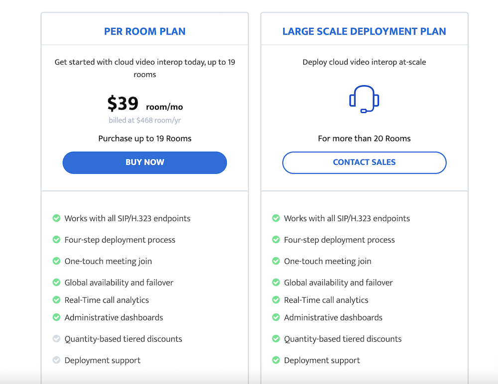 BlueJeans Gateway Pricing