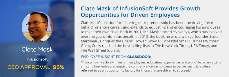 Clate Mask, CEO of InfusionSoft 