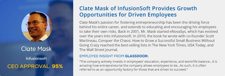 Clate Mask, CEO of InfusionSoft Clate Mask, CEO of InfusionSoft