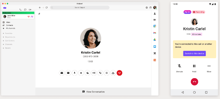 dialpad simultaneous ring