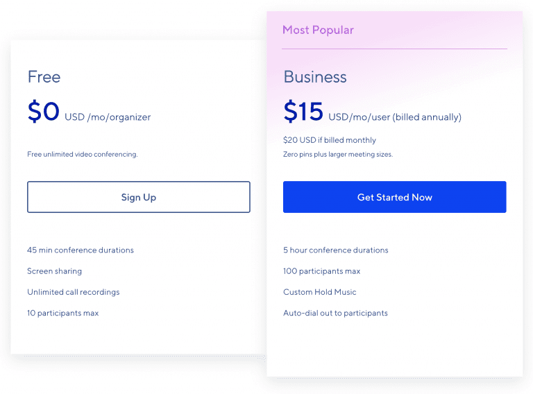 uber conference pricing
