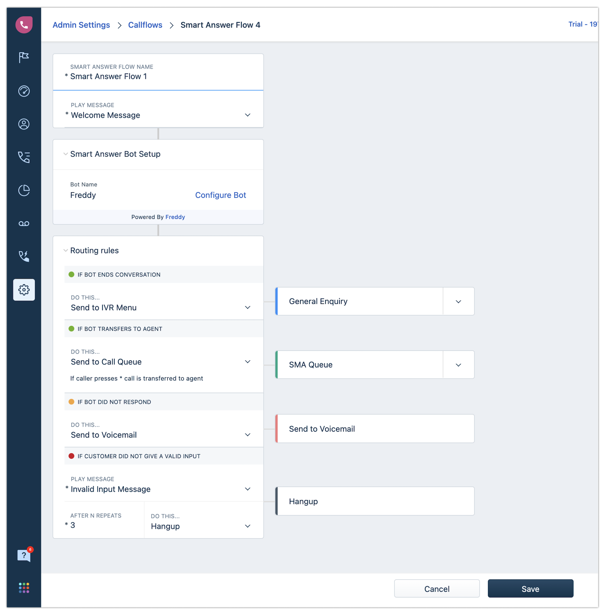 freshdesk contact center Answer Bot Workflow