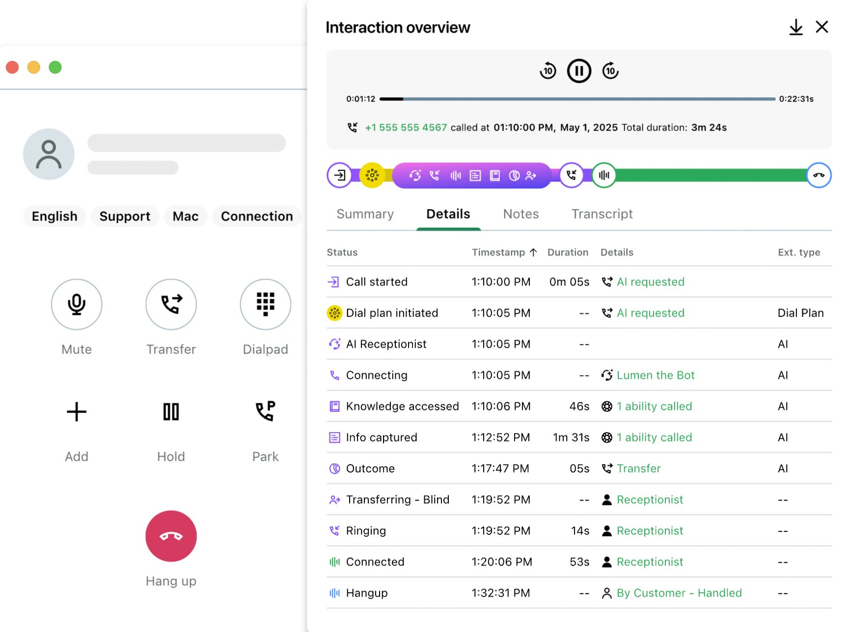 goto connect ai receptionist