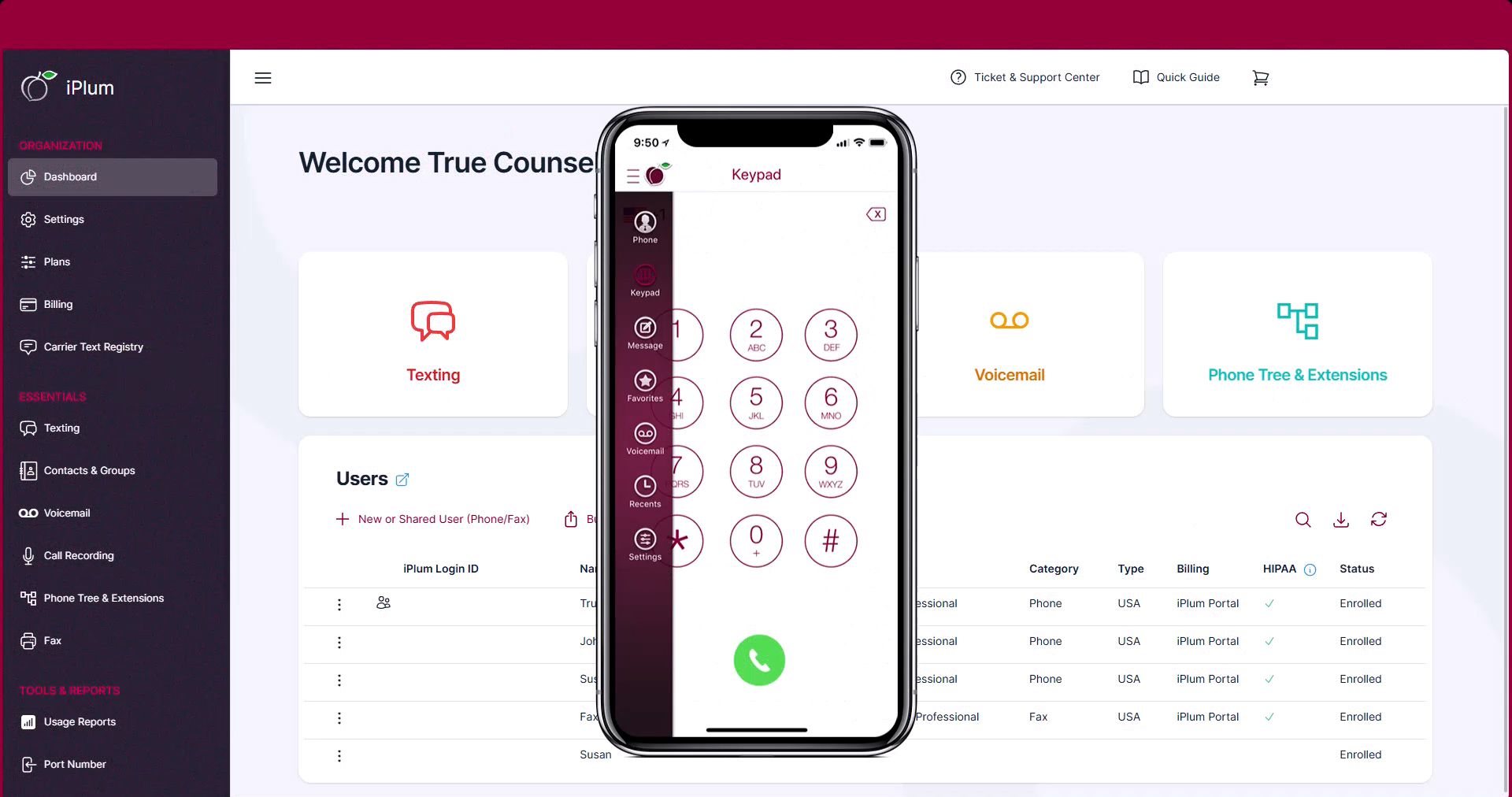 iPlum ui