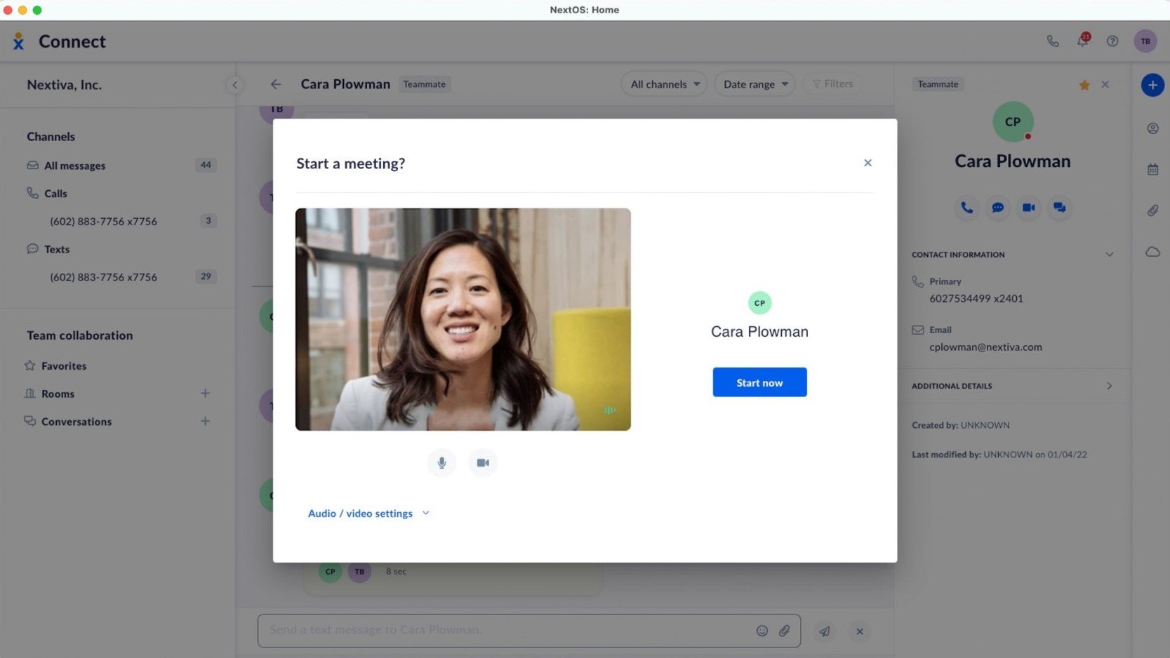 Nextiva Video Conferencing