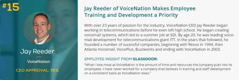Jay Reeder of VoiceNation Makes Employee Training and Development a Priority 