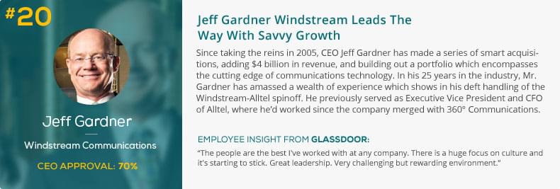 Jeffrey Gardiner Windstream Leads the Way With Savvy Growth 