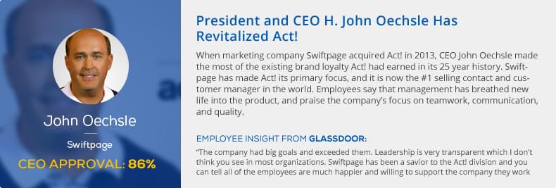 John Oechsle, CEO ACT! John Oechsle, CEO ACT!