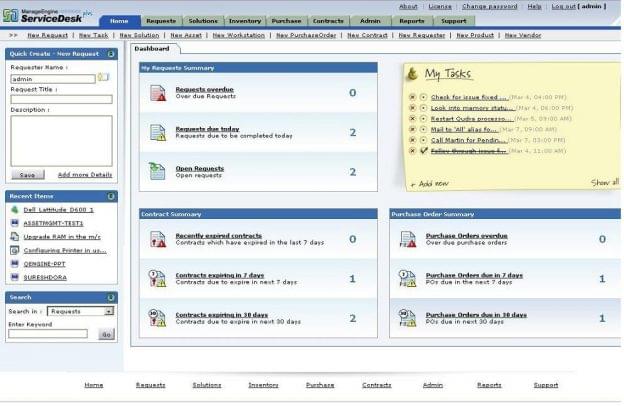 manageengine servicedesk plus free helpdesk software