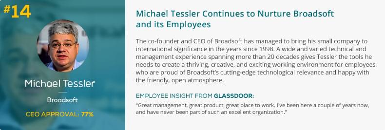 Michael Tessler Continues to Nurture Broadsoft and its Employees 