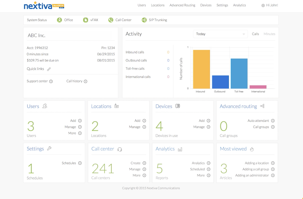 Nextiva call groups